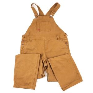New Dickies Brown Denim Overalls M !